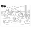 Kép 3/4 - Bluey 2 az 1-ben 24 darabos Eco mini puzzle és színező 35x25 cm