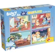 Kép 1/5 - Bluey - MaxiFloor kétoldalas puzzle szett – 4×48 db
