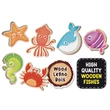 Kép 2/4 - Montessori Baby Wood - Kerek fa puzzle