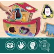 Kép 4/4 - Montessori Baby Wood - Állatos formaillesztő játék