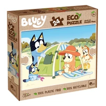 Bluey 2 az 1-ben 24 darabos Eco puzzle és színező 70x50 cm