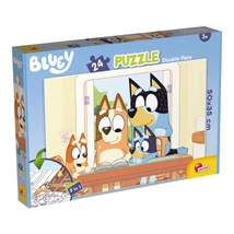 Bluey - Kétoldalas puzzle 24 db-os - 50 × 35 cm
