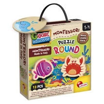 Montessori Baby Wood - Kerek fa puzzle