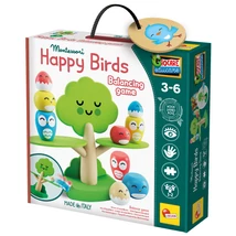 Montessori Baby fa egyensúlyozó játék - Vidám madarak