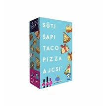 Süti, sapi, taco, pizza, ajcsi társasjáték