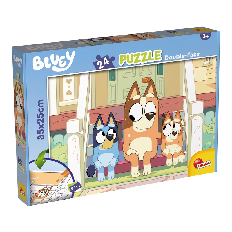 Bluey - Gatyásmajom úr kétoldalas puzzle 24 db-os