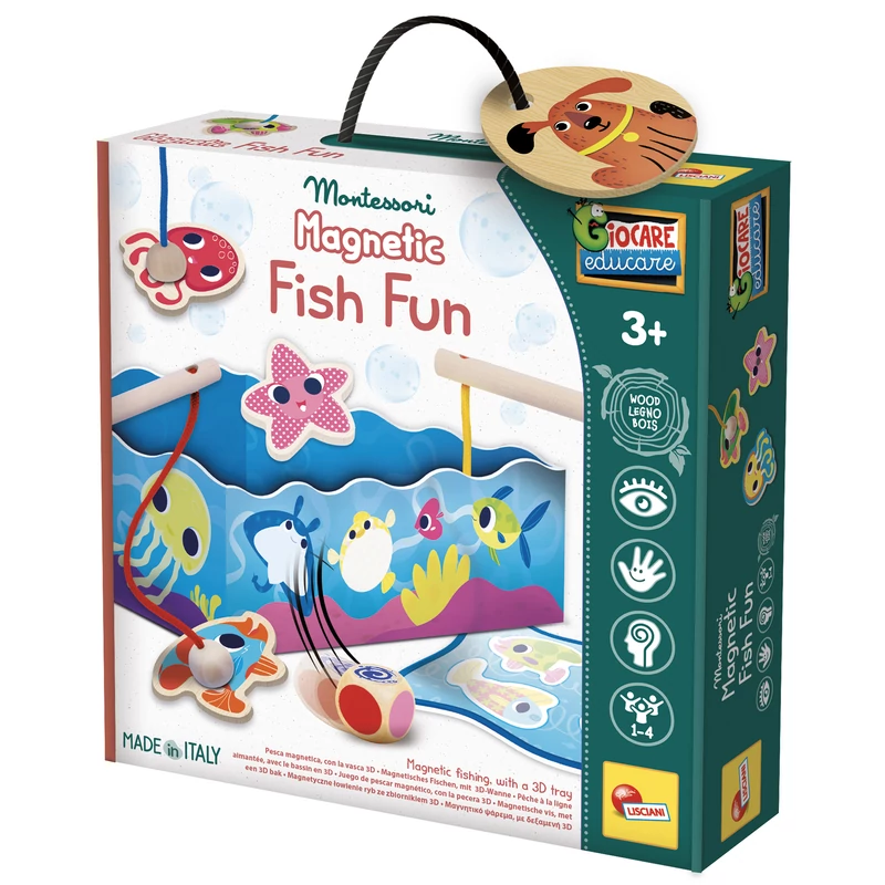 Montessori Baby Wood - Mágneses horgász játék