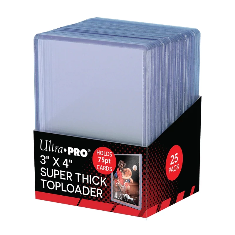 Ultra Pro 3" x 4" Super Thick TOPLOADER 75PT