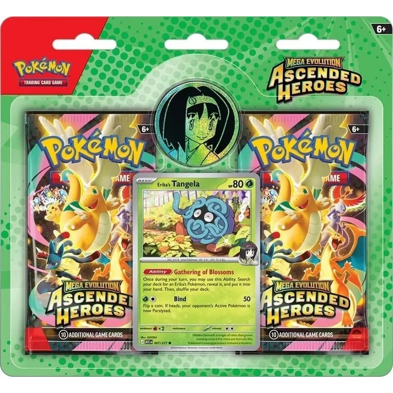 Pokémon TCG: Mega Evolution 2.5 -  Ascended Heroes 2 - Pack Blister (Erika's Tangela)