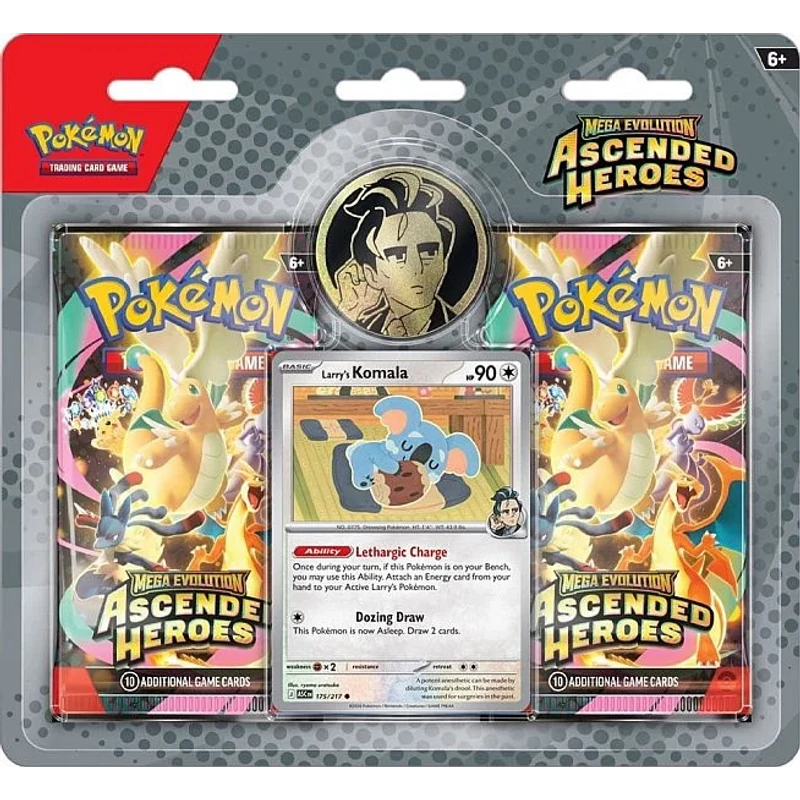 Pokémon TCG: Mega Evolution 2.5 - Ascended Heroes 2 - Pack Blister (Larry’s Komala)
