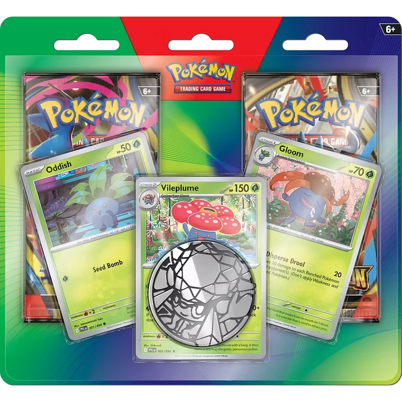 Pokémon TCG: Enhanced 2-Pack Blister - Oddish, Gloom, Vileplume
