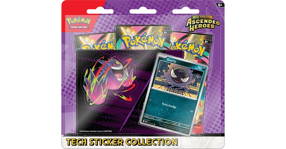 Pokémon TCG: Ascended Heroes Tech Sticker Collection – Gastly